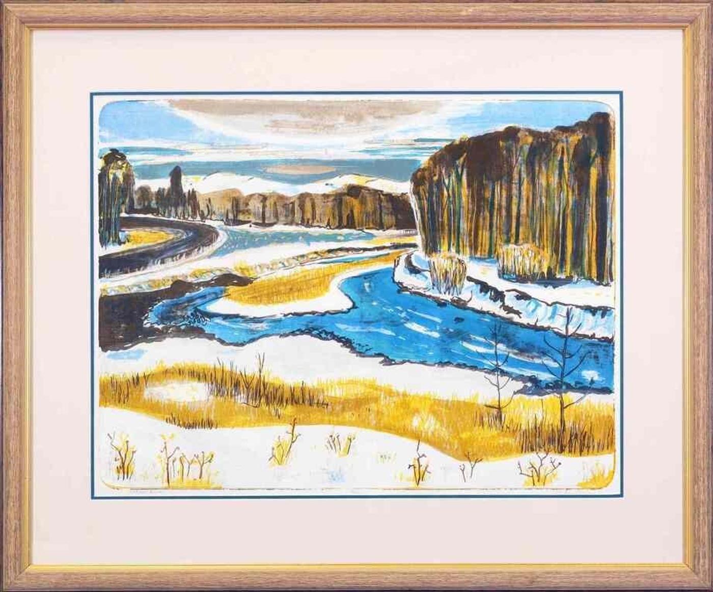 John Harold Thomas Snow (1911-2004) - Elbow River; ed. #36/50