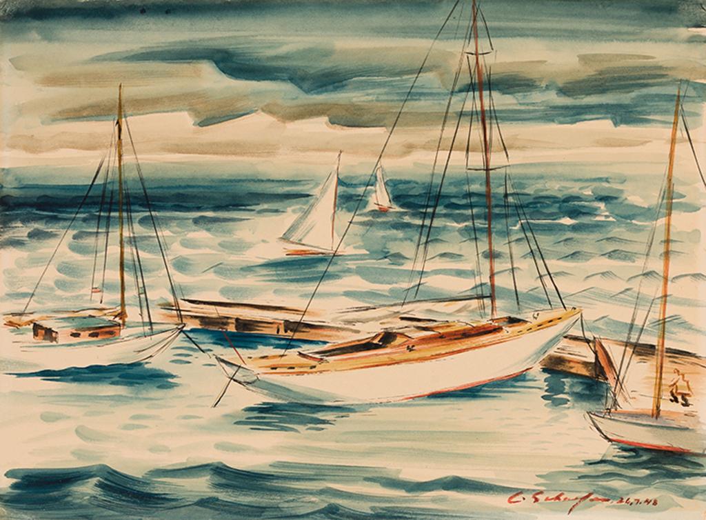 Carl Fellman Schaefer (1903-1995) - Boats, Kingston Yacht Club