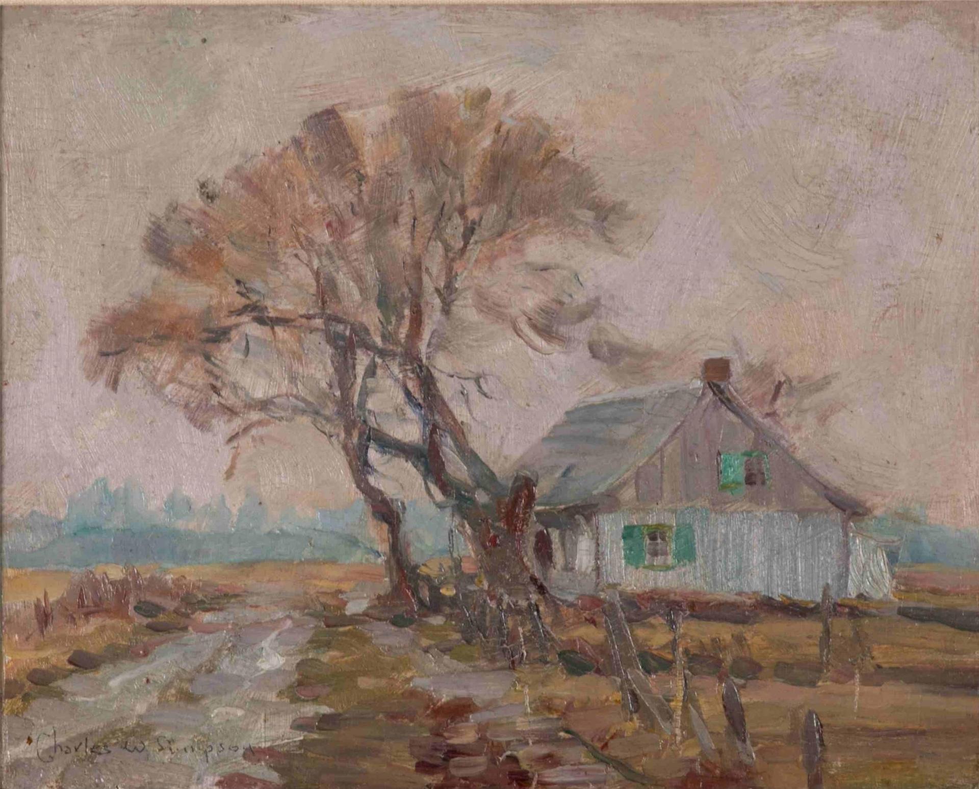Charles Walter Simpson (1878-1942) - Rainy Day, Sainte- Dorothee (1917)