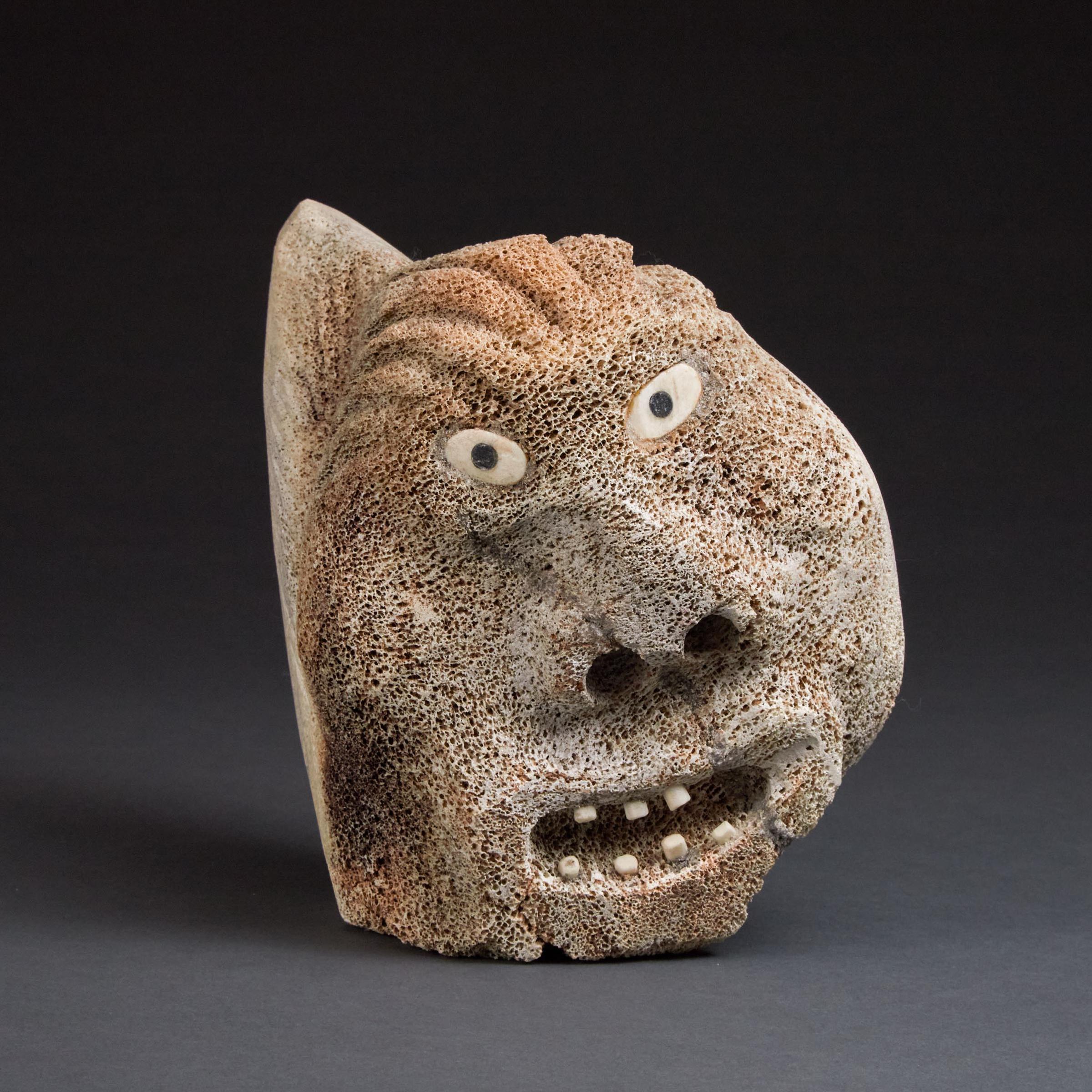 Judas Ullulaq (1937-1998) - Spirit Head Emerging From Hood
