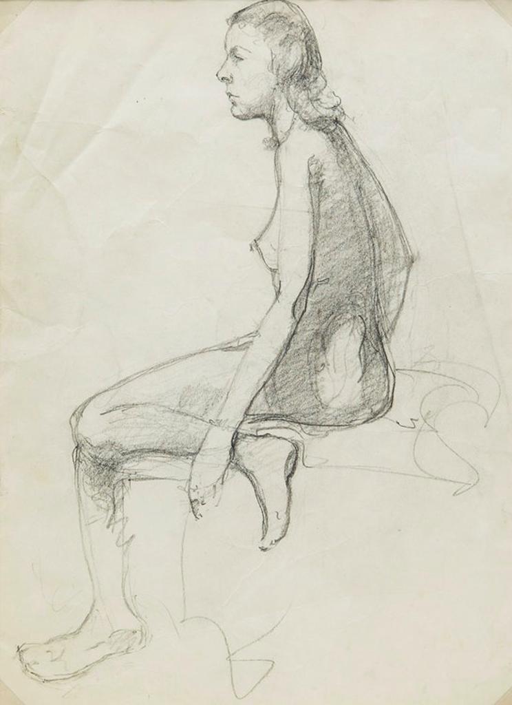Manly Edward MacDonald (1889-1971) - Nude Sketch of a Woman; Portrait of a Man in a Hat