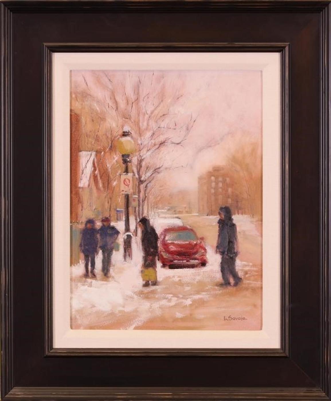 L. Savoie - Untitled, Winter Street Scene