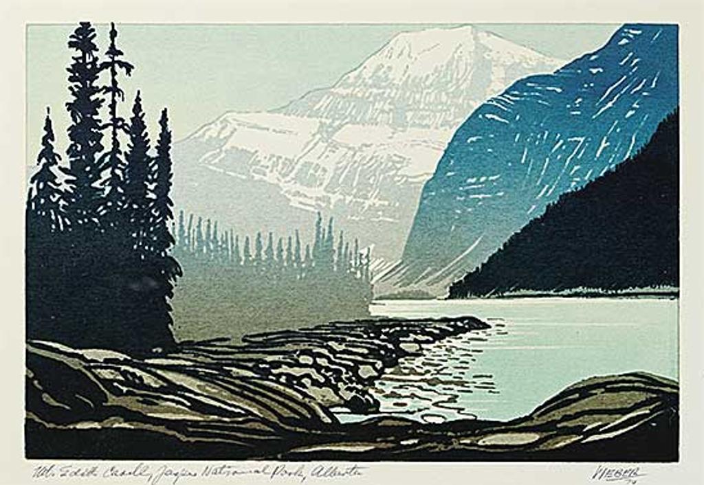 George Weber (1907-2002) - Mt. Edith Cavell, Jasper National Park, Alberta
