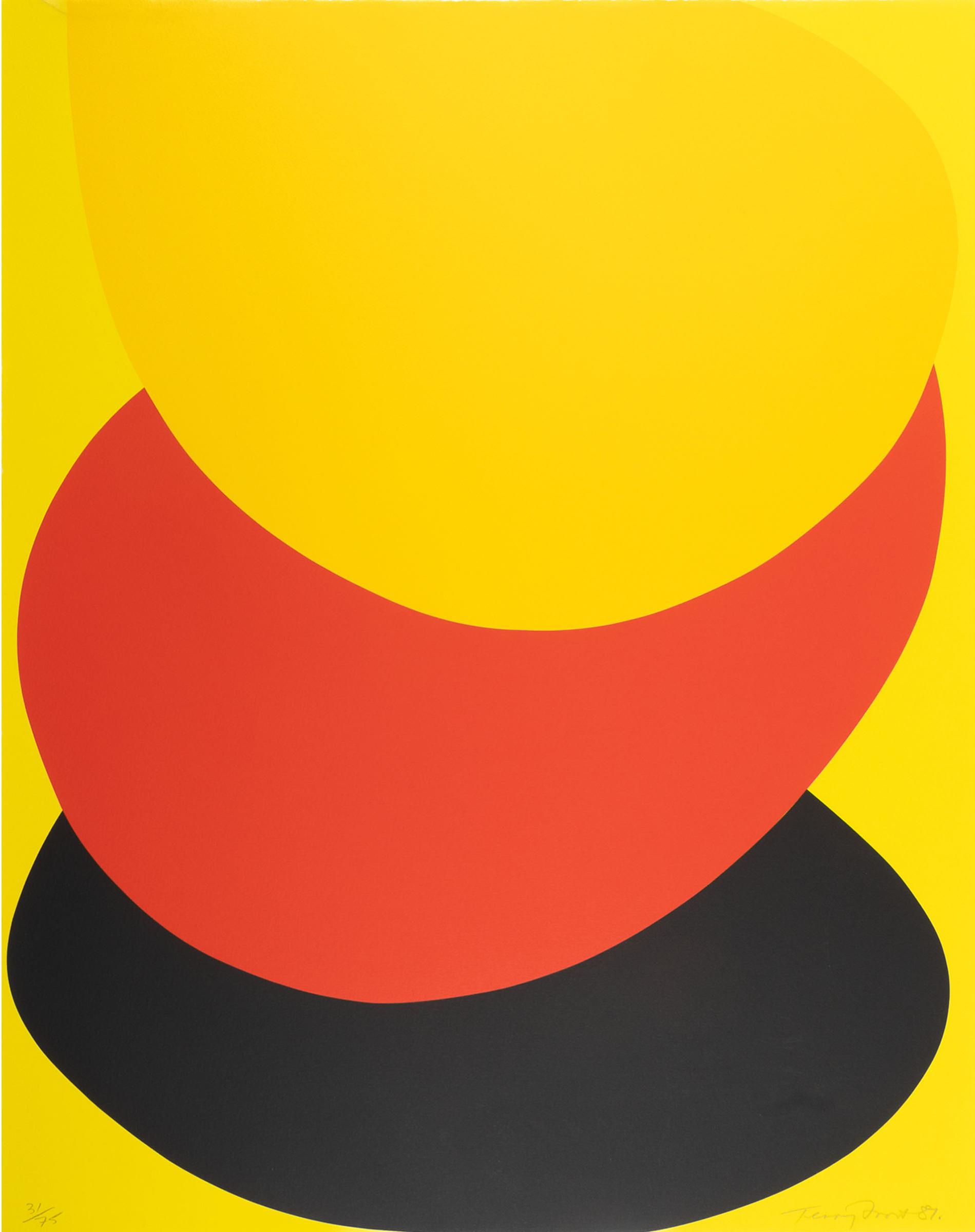 Sir Terry Frost (1915-2003) - Suspended Red, Yellow, And Black, 1987 [k. 92]