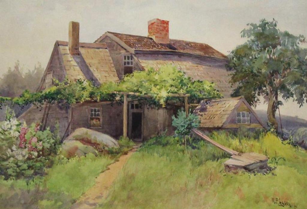Robert Ford Gagen (1847-1926) - Cottage, Cape Ann, Mass.; 1901
