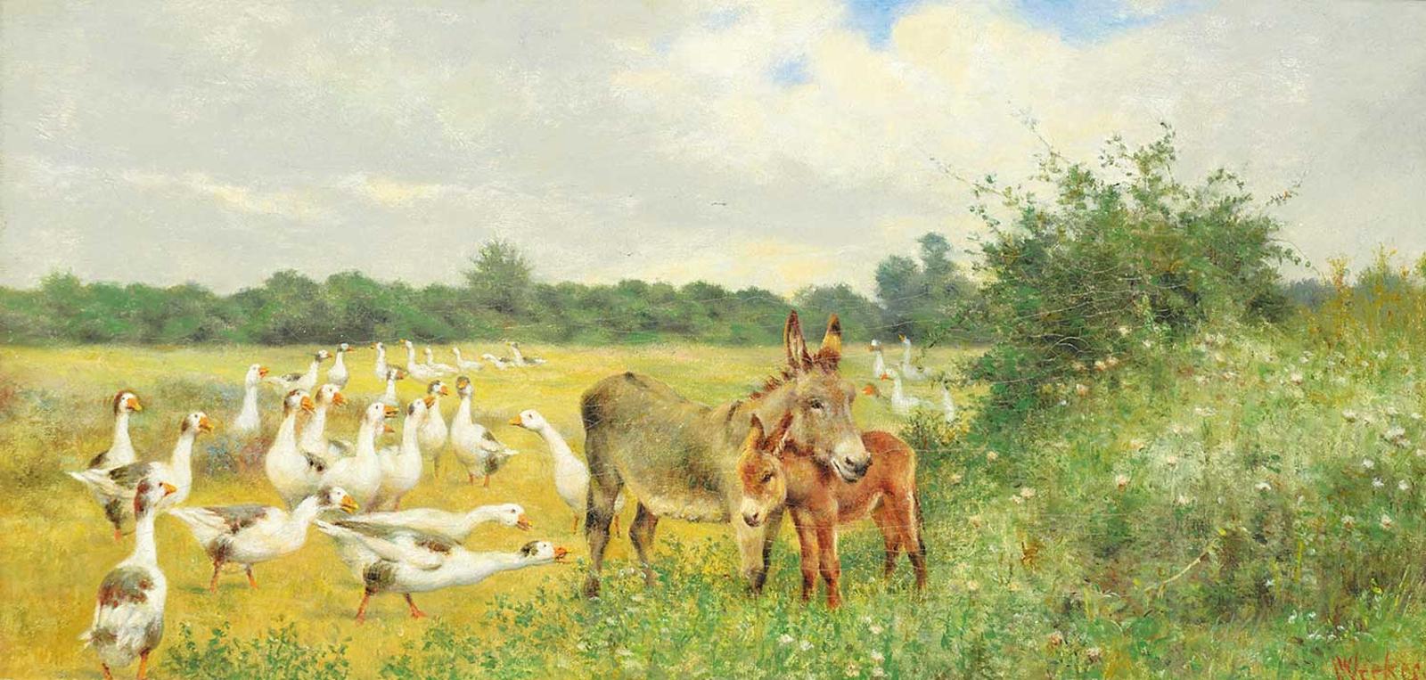 William Weekes - Untitled - Donkeys and Geese