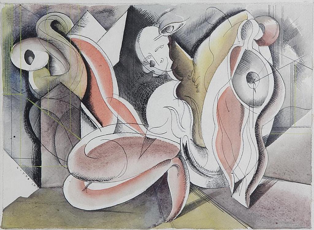 Henry George Glyde (1906-1998) - Untitled- Abstract Figures