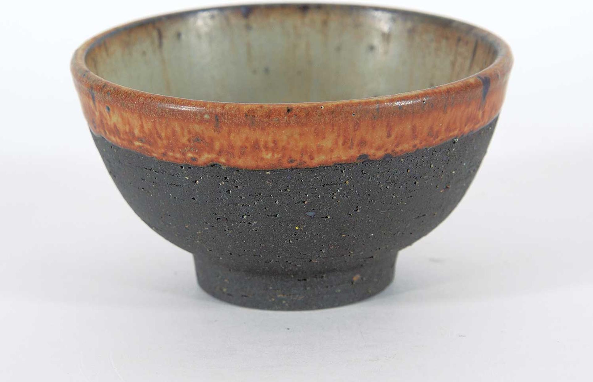 Luke Orton Lindoe (1913-1998) - Untitled - Small Black and Brown Bowl