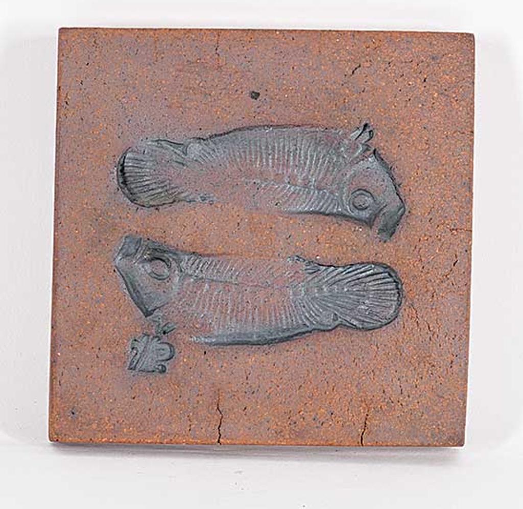 Edward Drahanchuk (1939) - Untitled - Double Fish Plaque