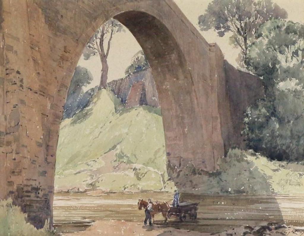 Alfred Crocker Leighton (1901-1965) - Stang Foot Bridge - Yorkshire