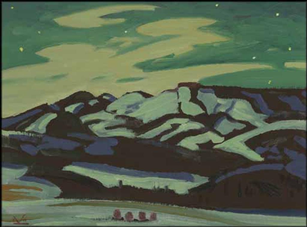 Illingworth Holey (Buck) Kerr (1905-1989) - Cirrus at Night, Square Butte