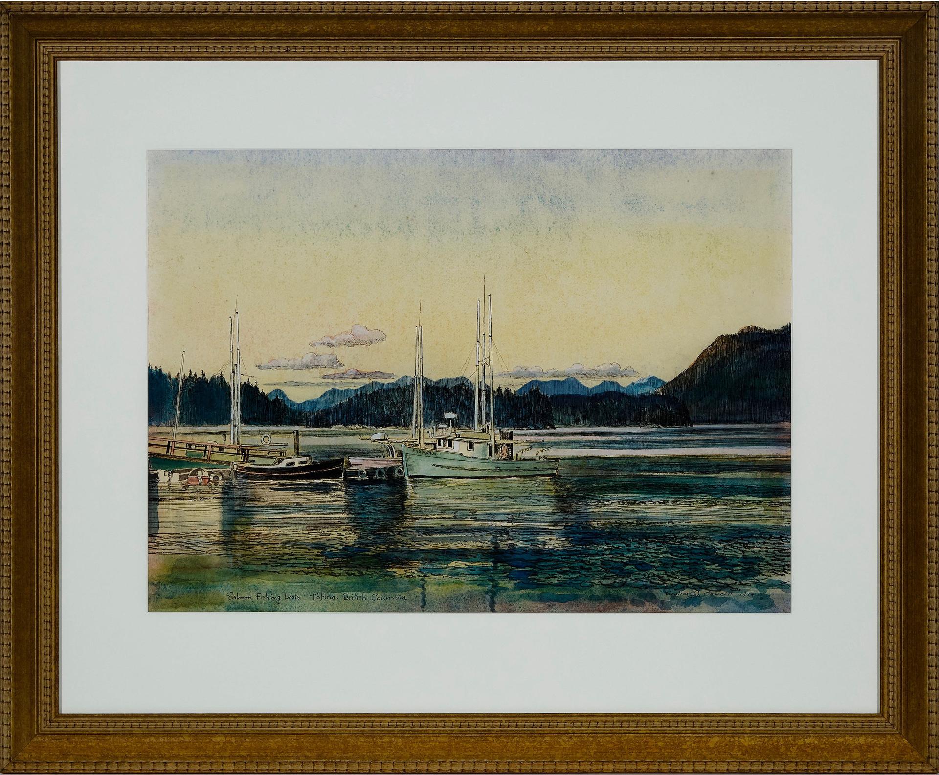 Walter Jackson Coucill (1915-1982) - Salmon Fishing Boats - Tofino, British Columbia