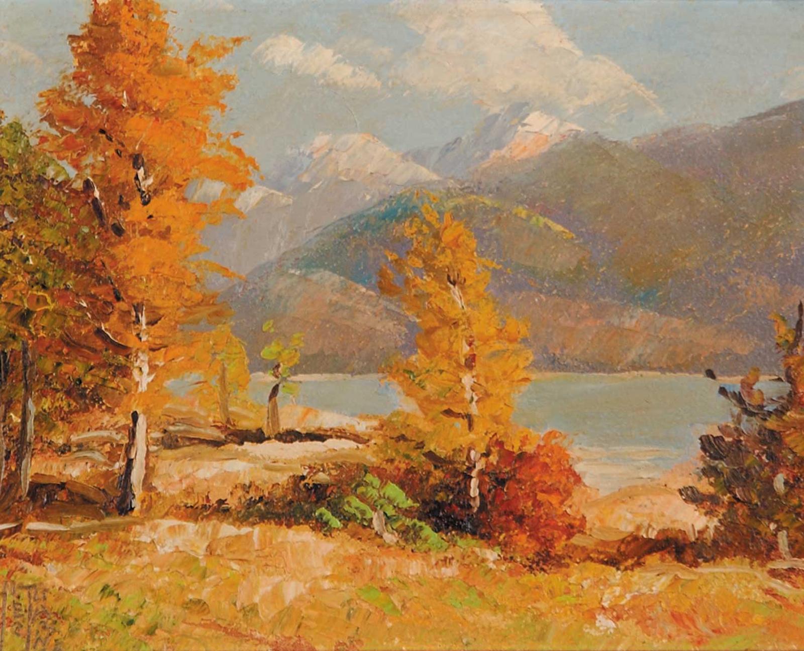 Alec John Garner (1897-1995) - Scene - Kootenay Lake
