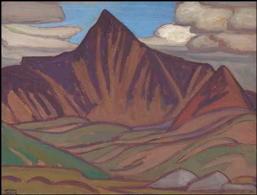 Lawren Stewart Harris (1885-1970) - Mountains, Jasper, III - Mountain Sketch