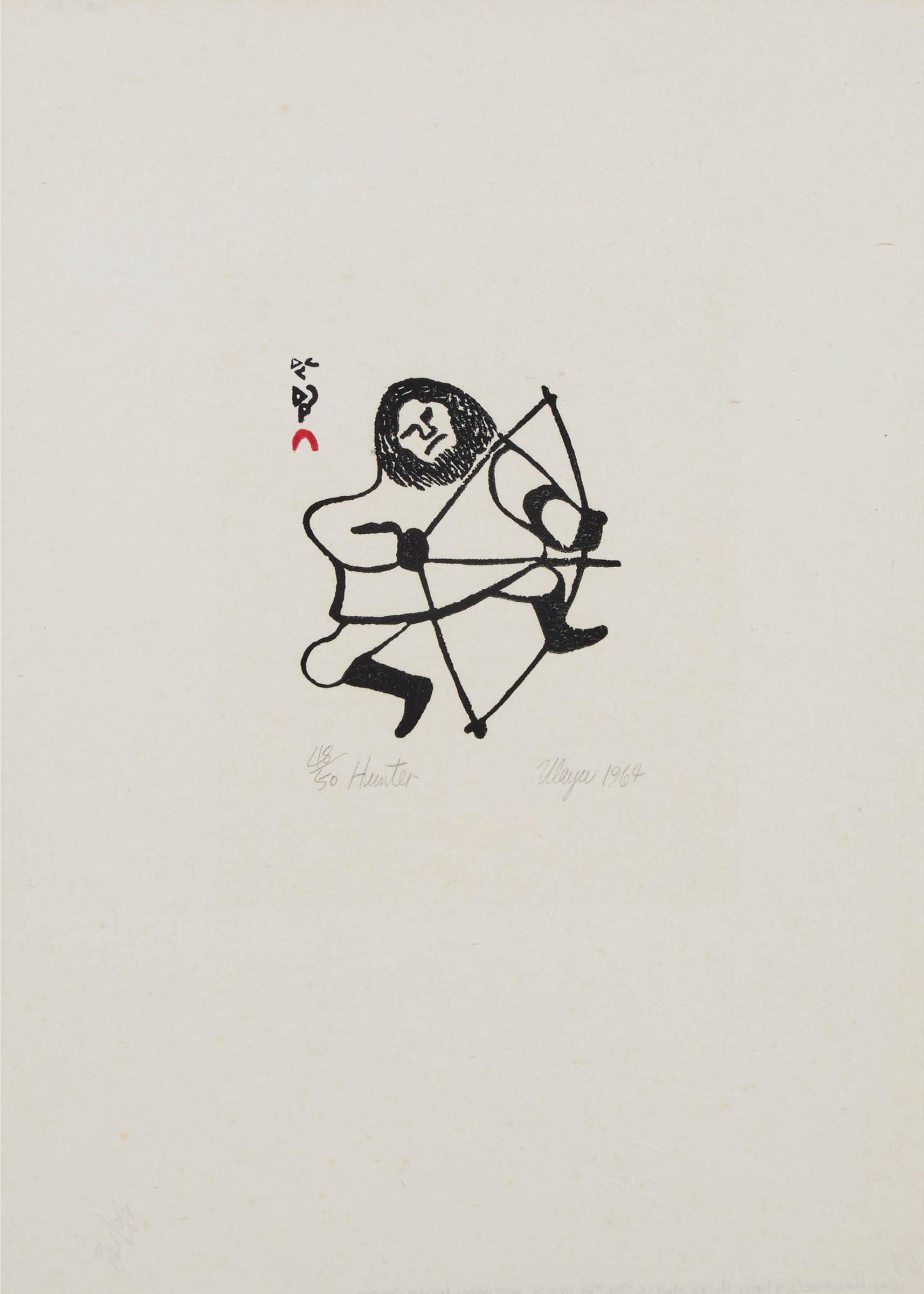 Ulayu Pingwartok (1904-1978) - HUNTER, 1964