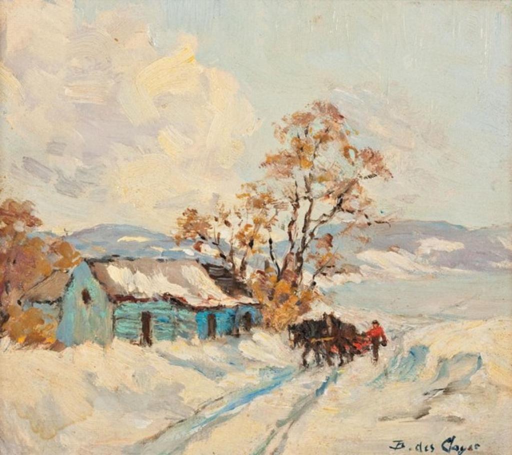 Berthe Des Clayes (1877-1968) - Logging, Eastern Townships