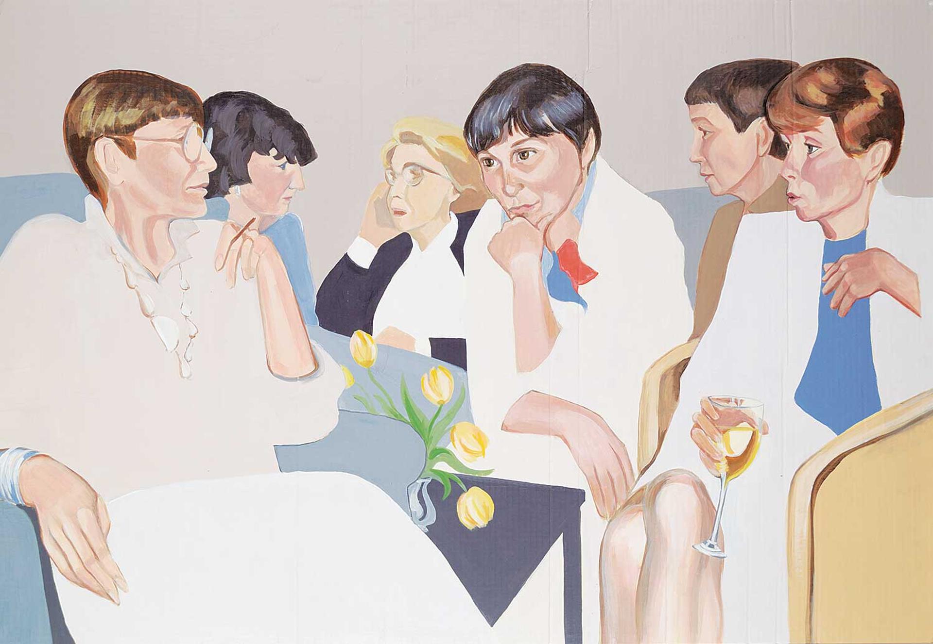 Janet Beatrice Marsh (1935-2011) - Untitled - The Women Gathering
