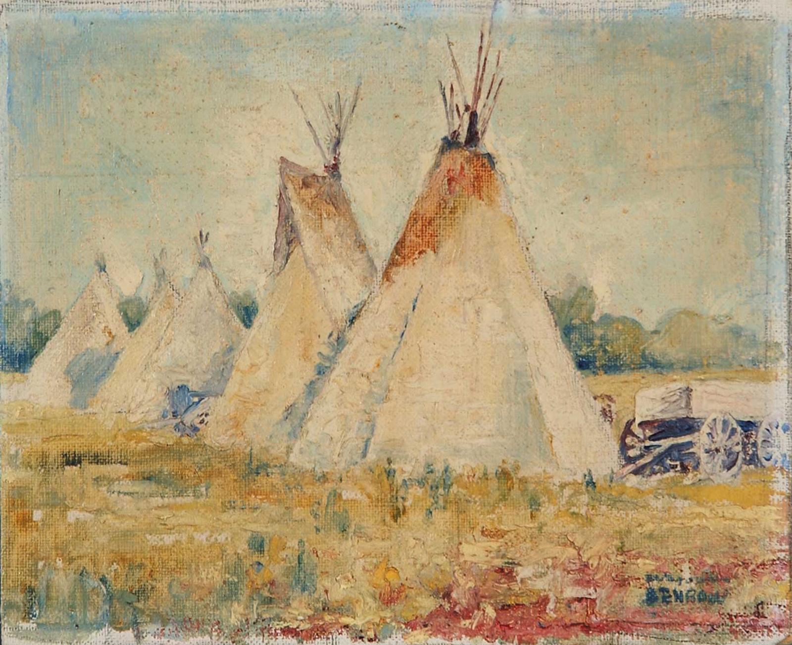 Evangeline Benbow - Teepees at Onion Lake