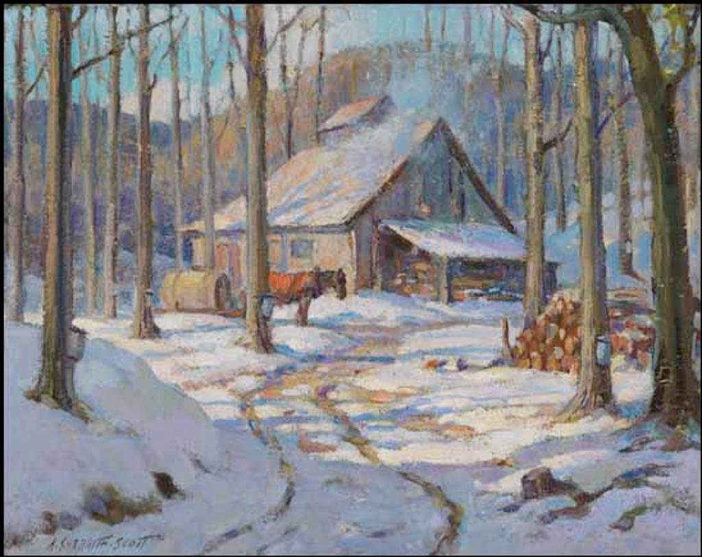 Adam Sherriff Scott (1887-1980) - Winter Cabin