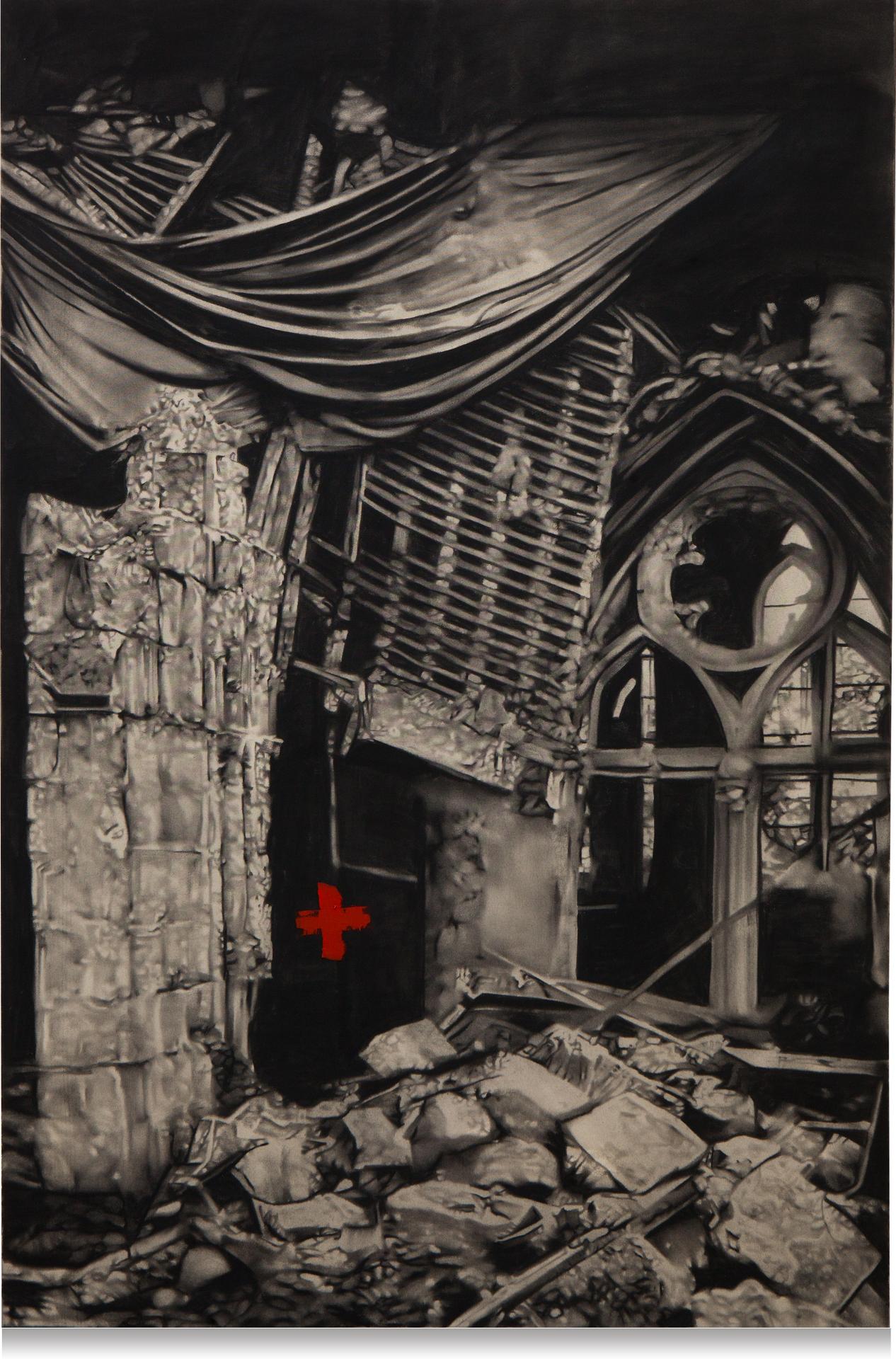 Marc Séguin (1970) - Ruins with a Cross