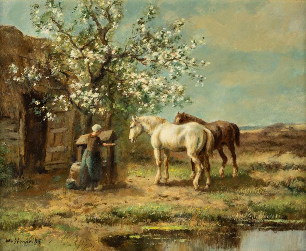 Willem Jr. Hendriks (1888-1966) - At the Well