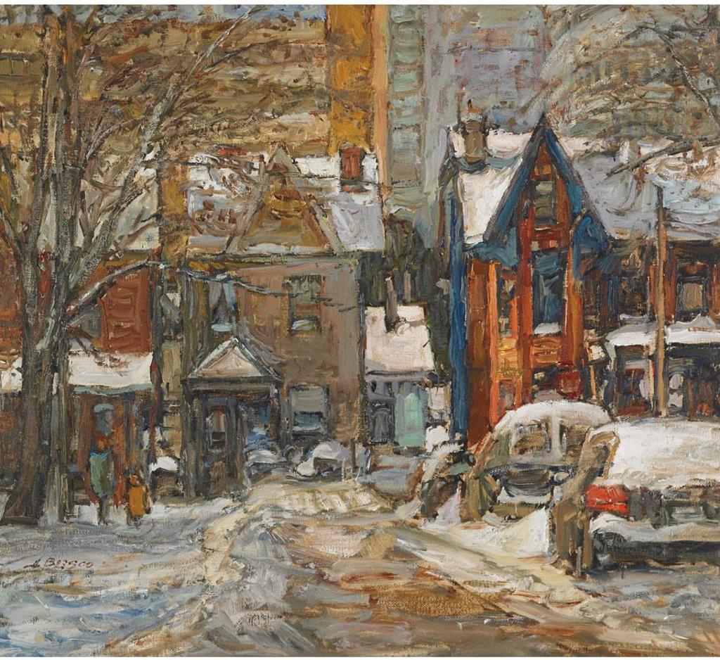 Donald Besco (1941) - House Near Dennison Square, Winter