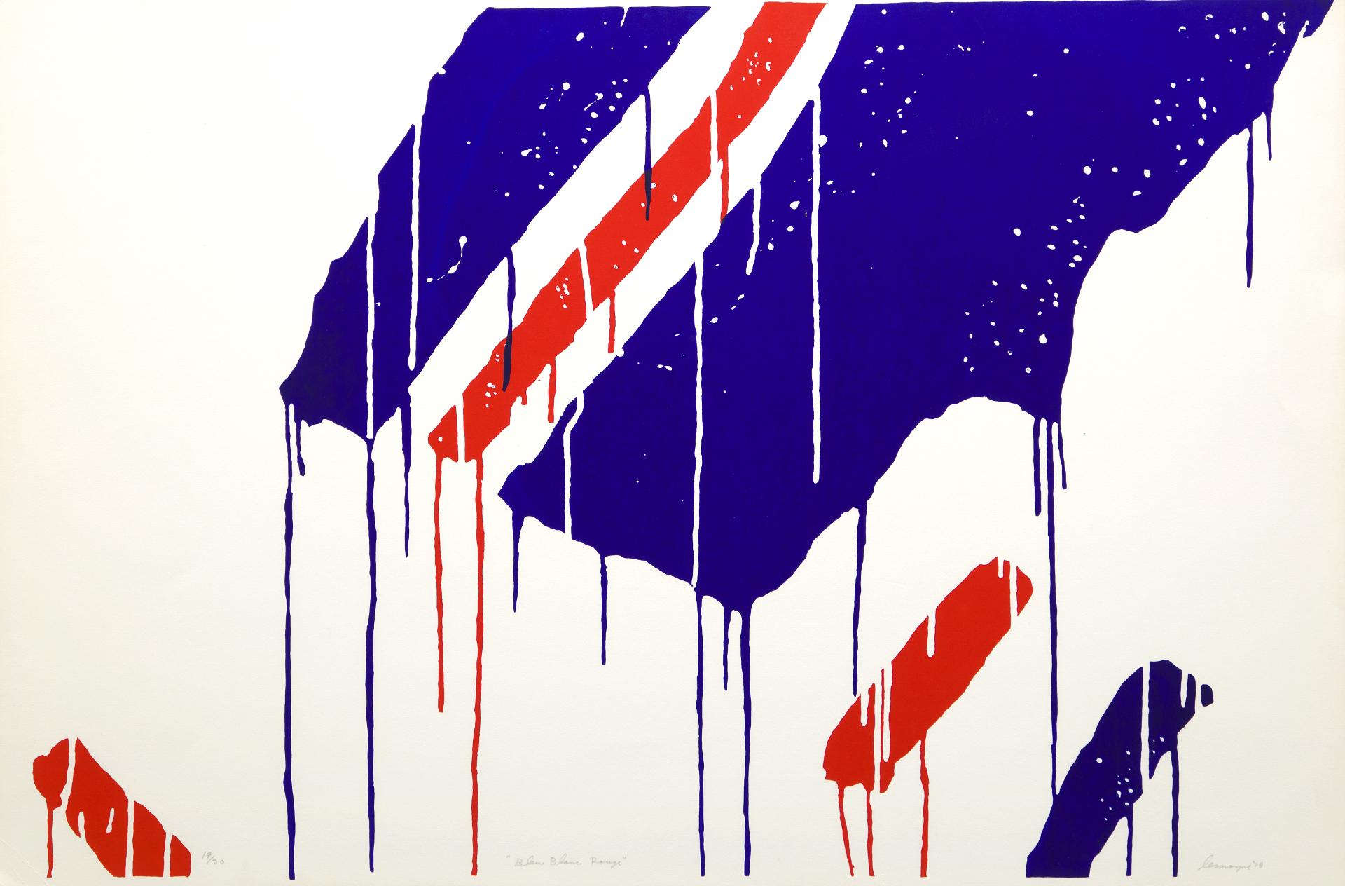 Serge Lemoyne (1941-1998) - Bleu Blanc Rouge, 1978