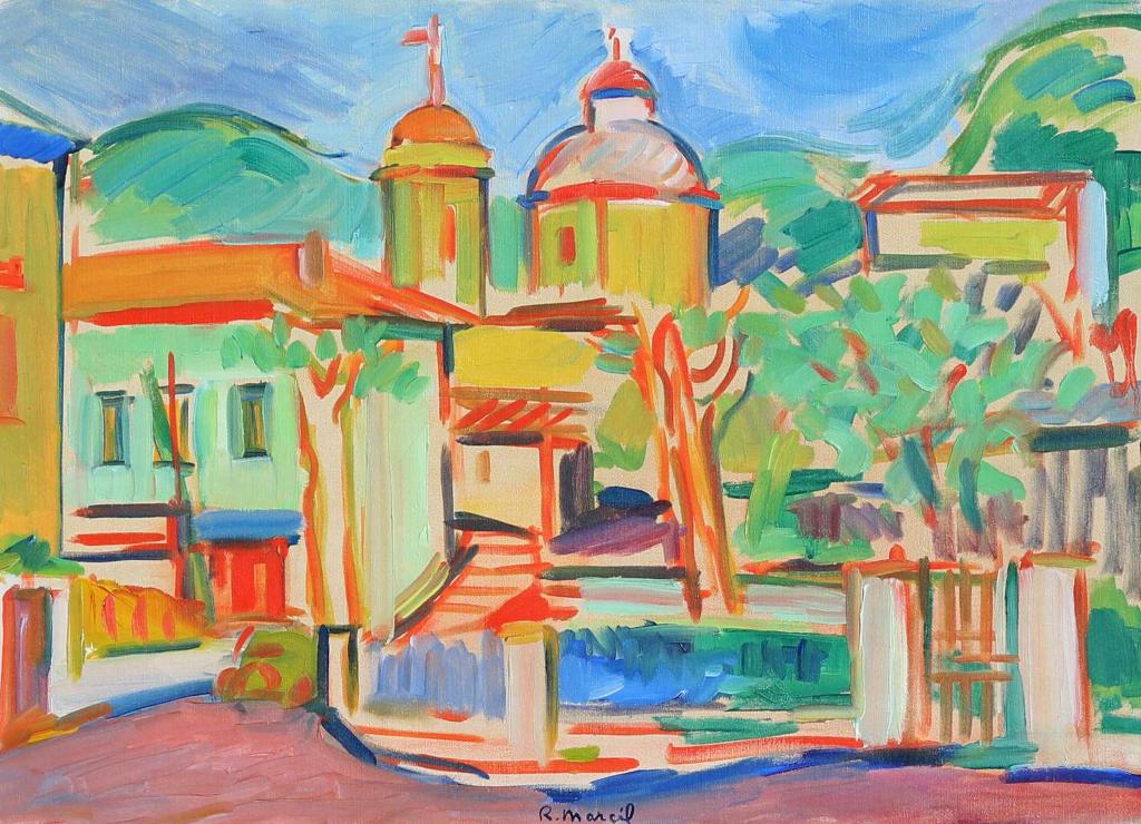 Rene Marcil (1917-1993) - Vence, Veille Eglise; 1953