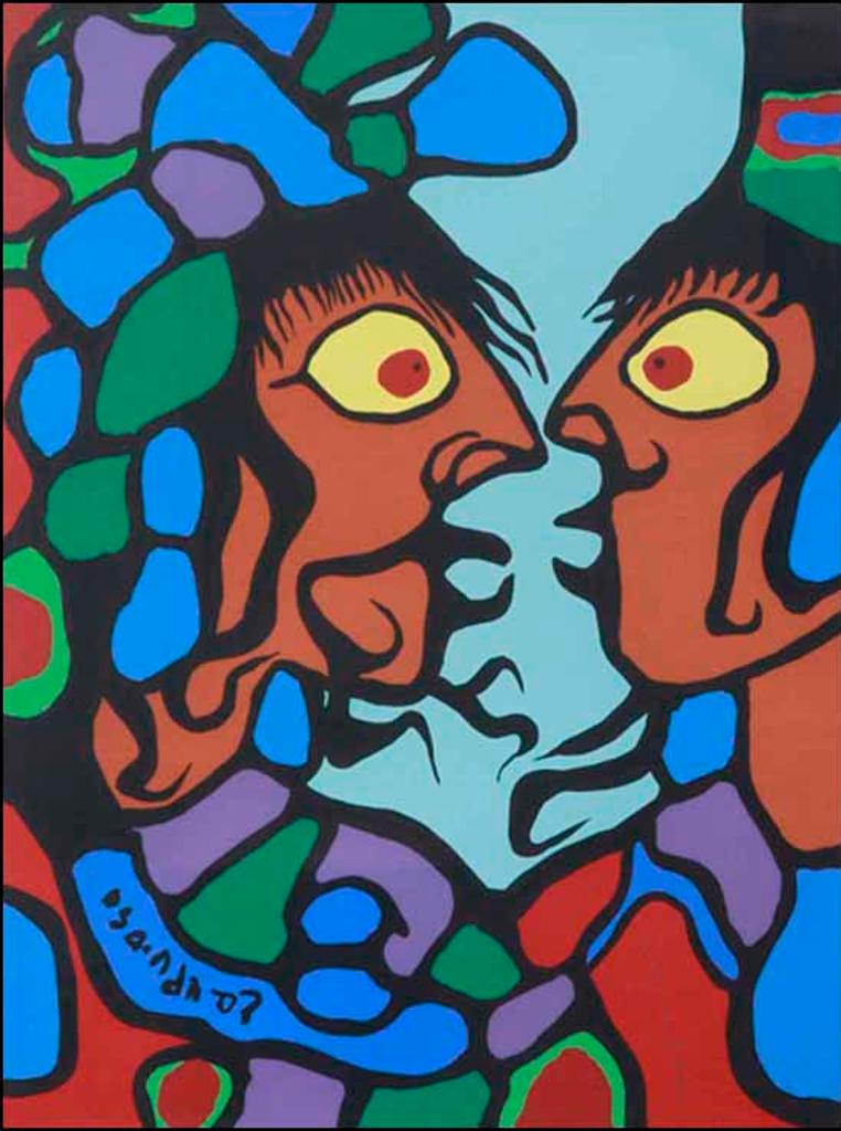 Norval H. Morrisseau (1931-2007) - Shaman with Apprentice (02558/2013-1763)