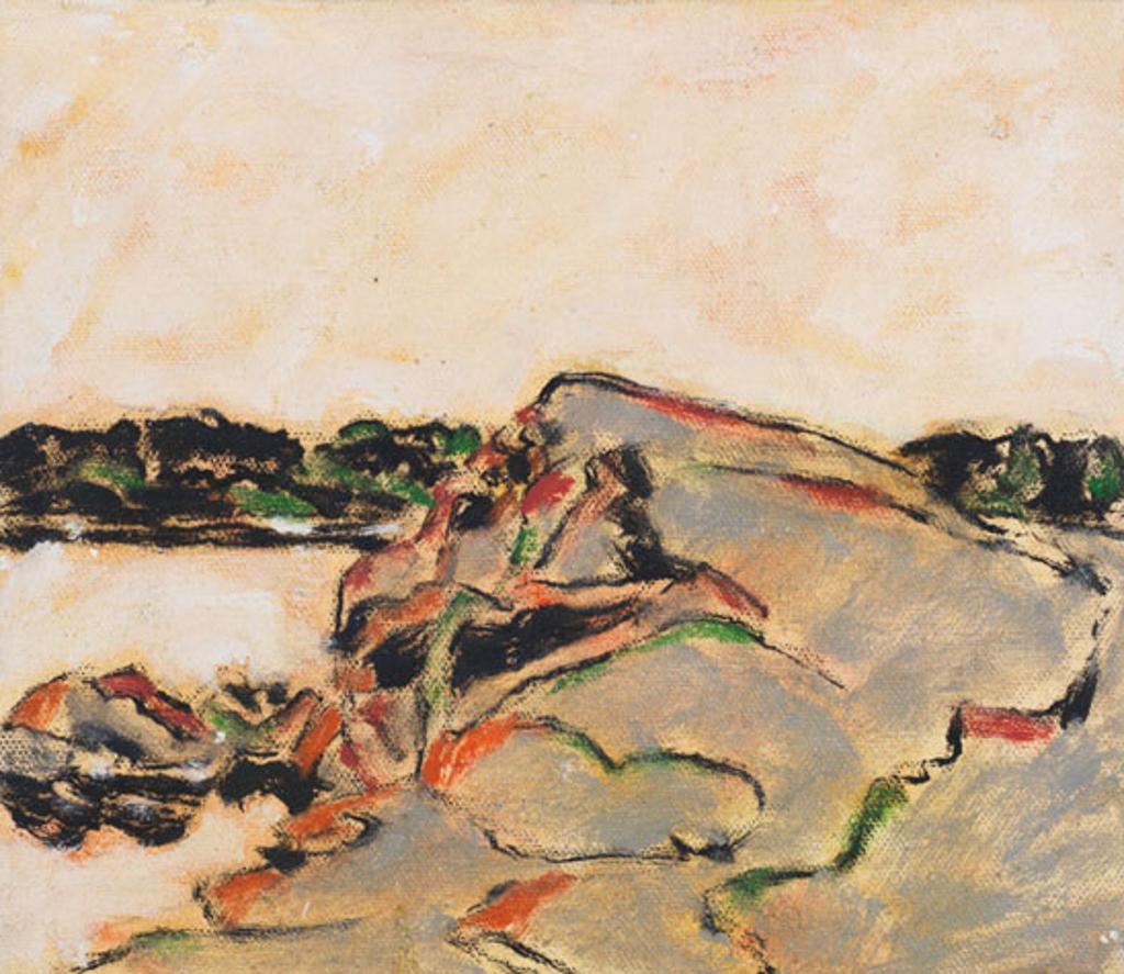 David Browne Milne (1882-1953) - Rock Point II, Severn River, Muskoka