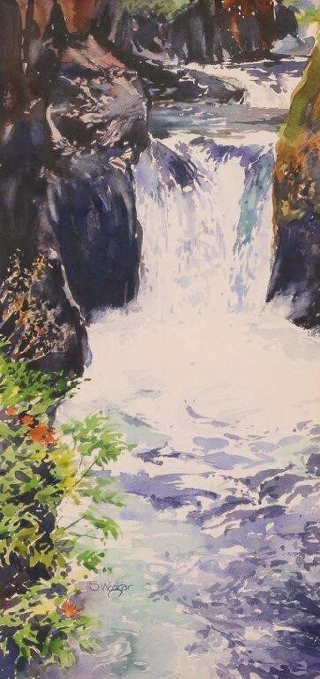 Susan Woolgar (1955) - Waterfall