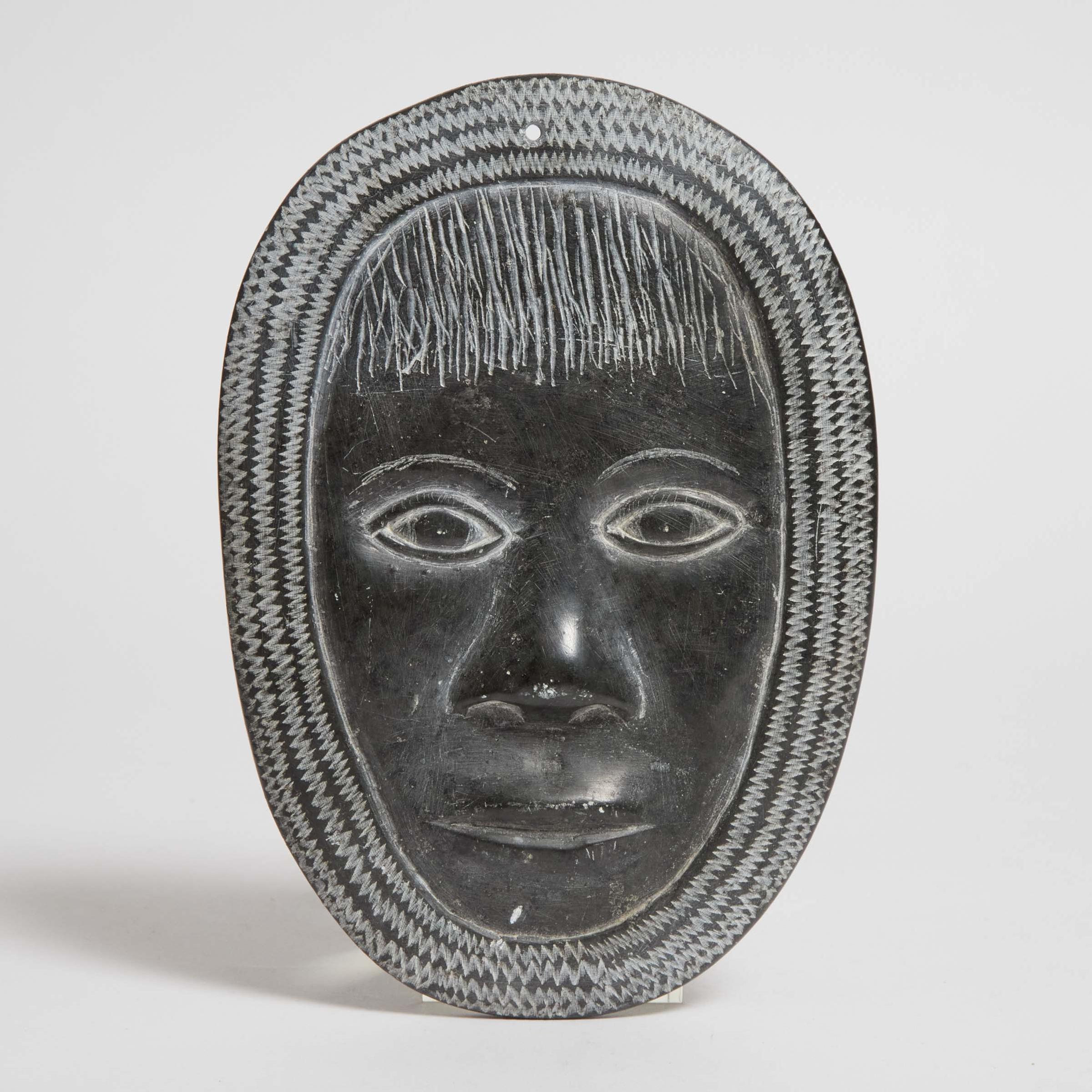 Sarah Meeko Nastapoka (1925) - Face Encircled By Hood, 1973