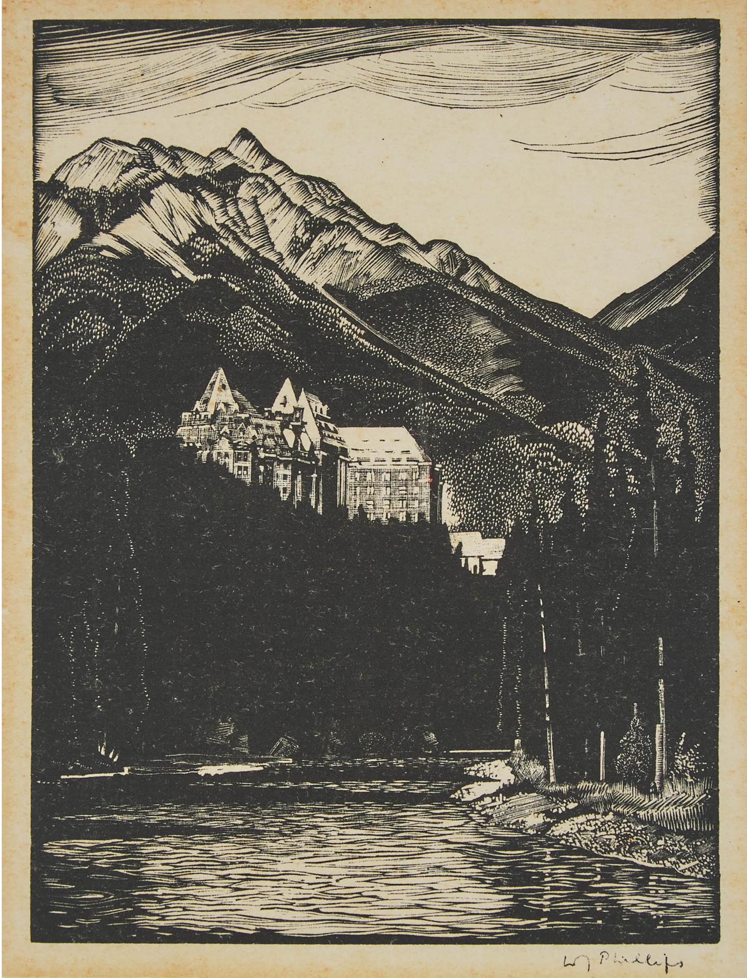 Walter Joseph (W.J.) Phillips (1884-1963) - Banff Springs Hotel, 1934