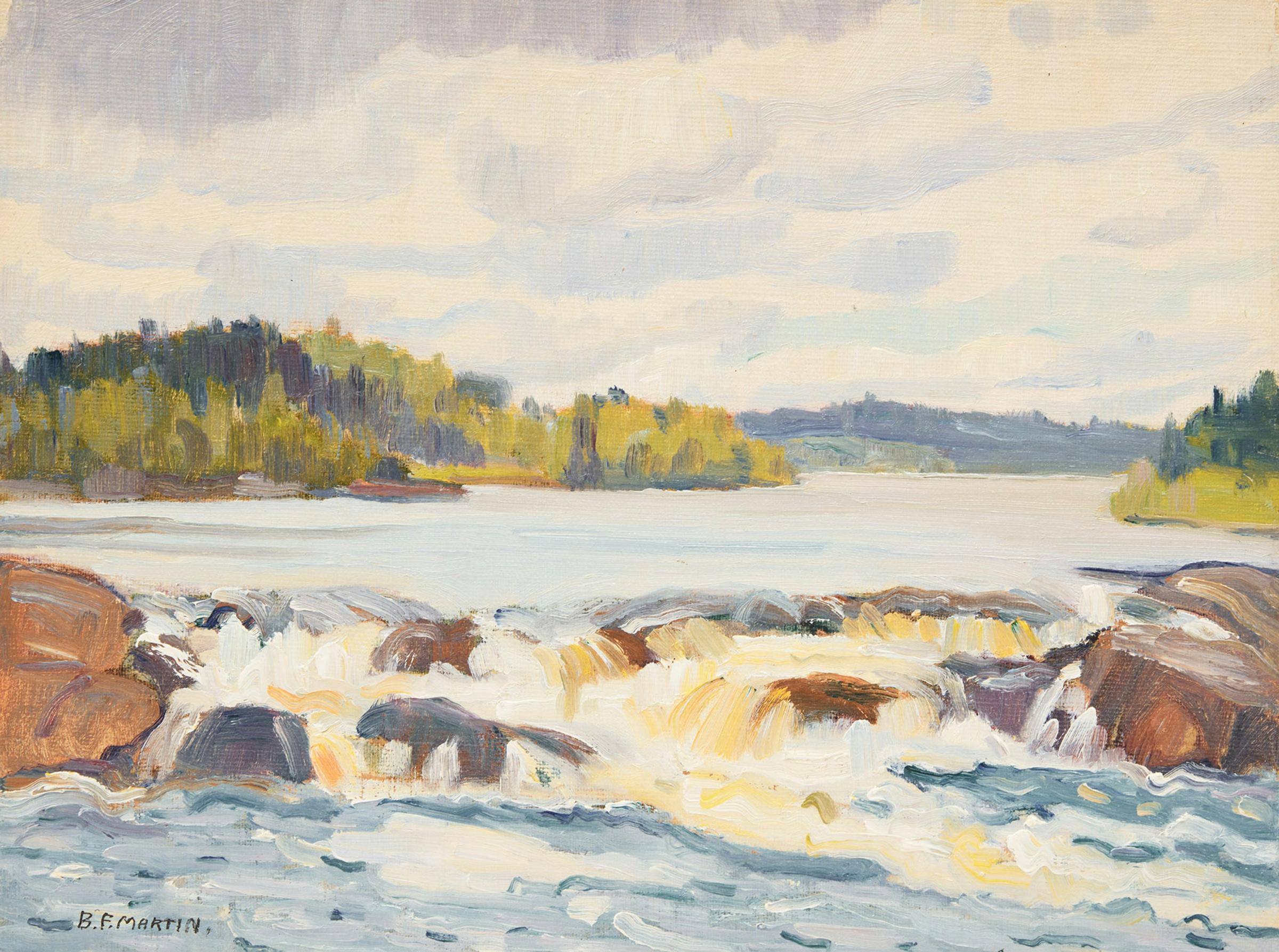 Bernice Fenwick Martin (1902-1999) - Waterfall, Muskoka River