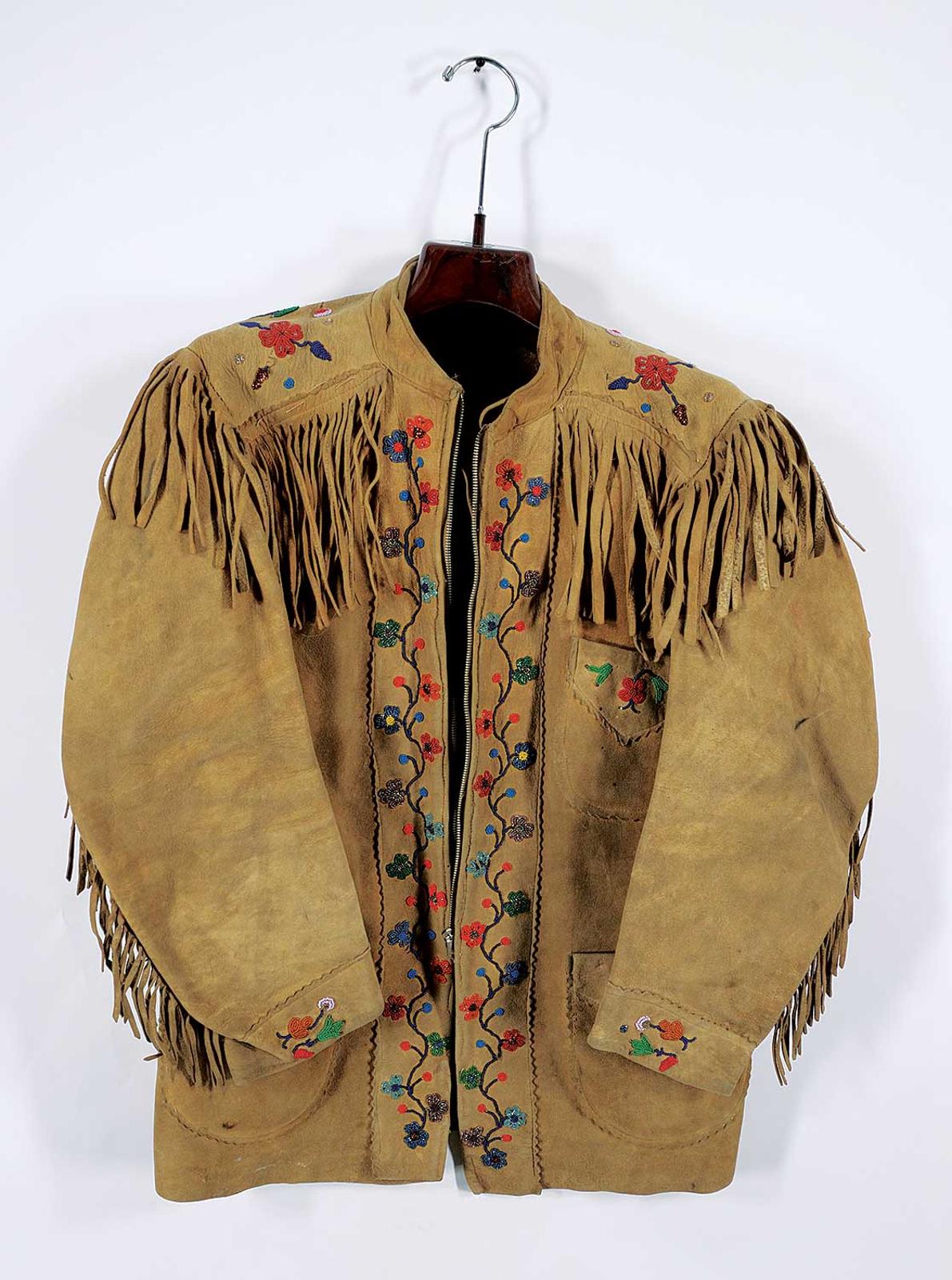 First Nations Basket School - Home Tanned Hide and Beaded Jacket