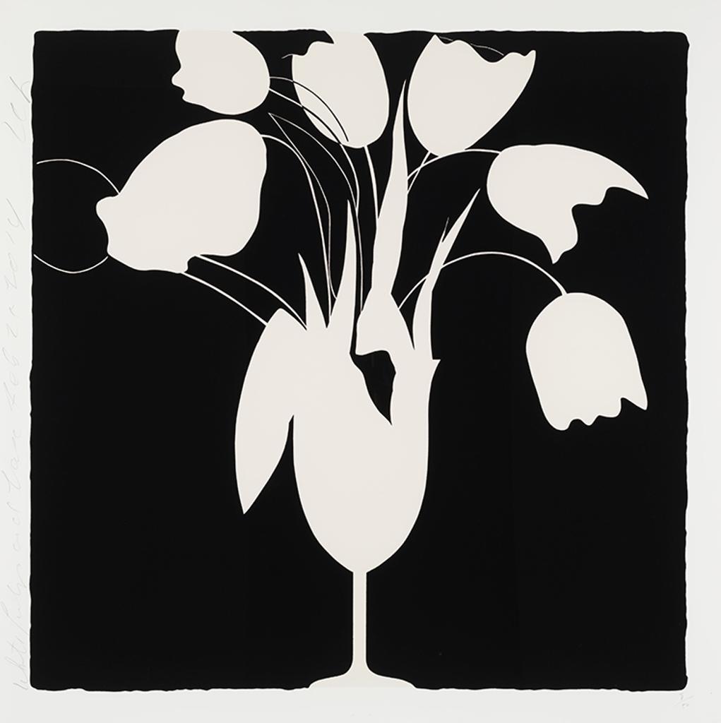 Donald Sultan (1951) - White Tulips and Vase, February 25, 2014