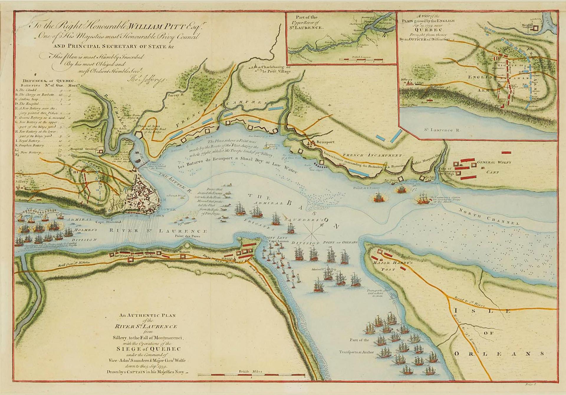 Thomas Jefferys (1710-1771) - The Siege Of Quebec