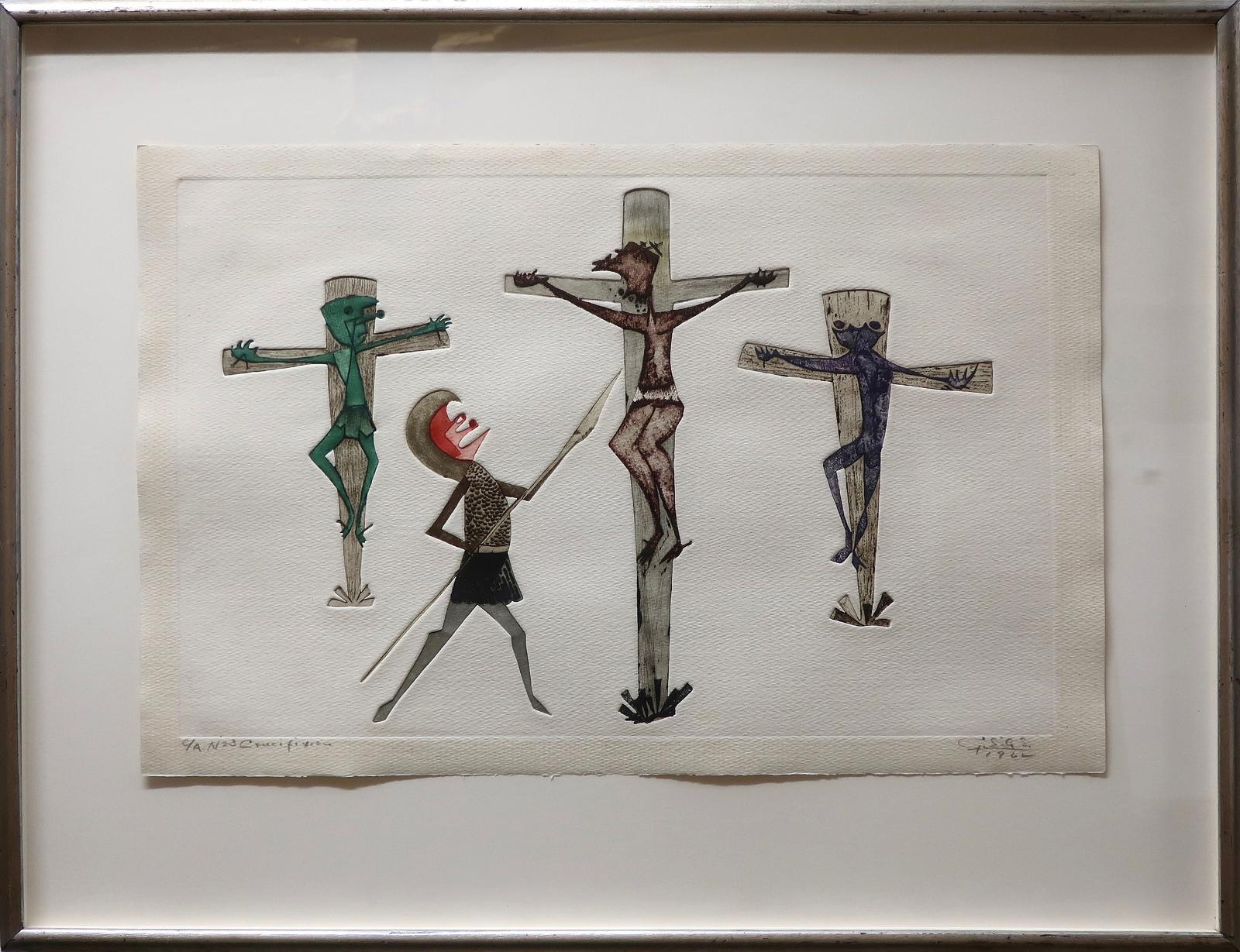 Guillermo Silva Santamaria (1921-2007) - Crucifixion