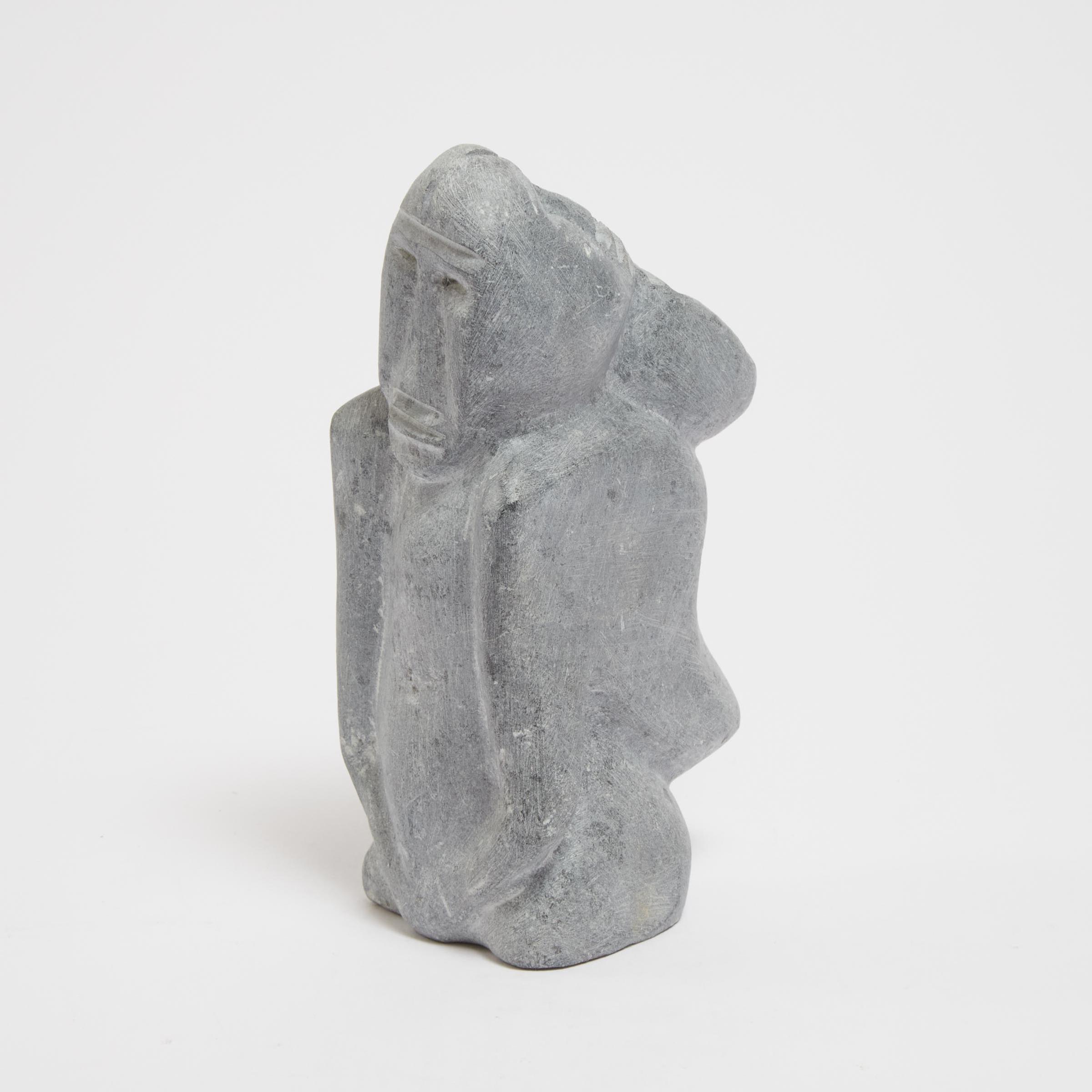 Joy Kiluvigyuak Hallauk (1940-2000) - Many Faces, Ca. 1998