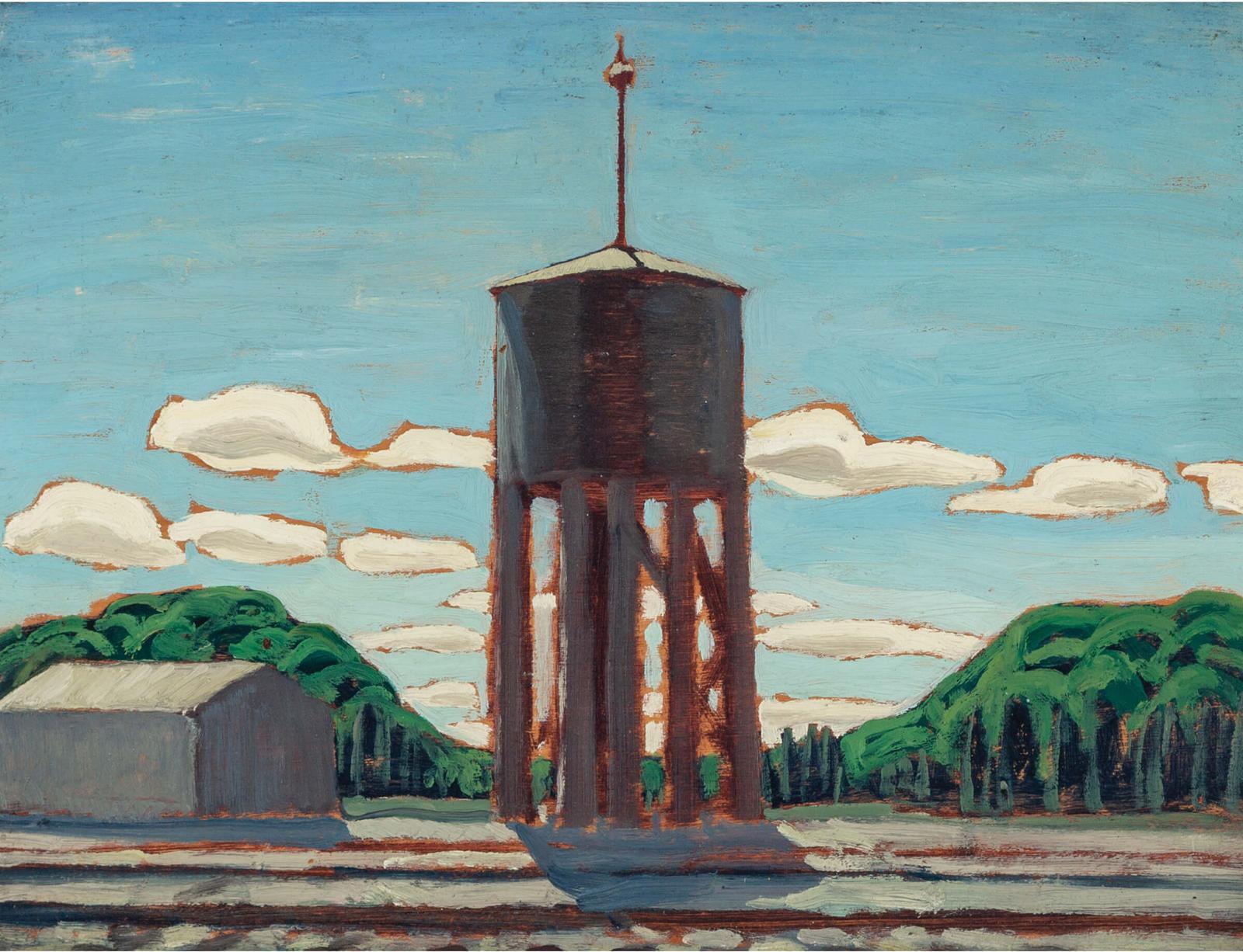 Lawren Stewart Harris (1885-1970) - Watertower, Circa 1919