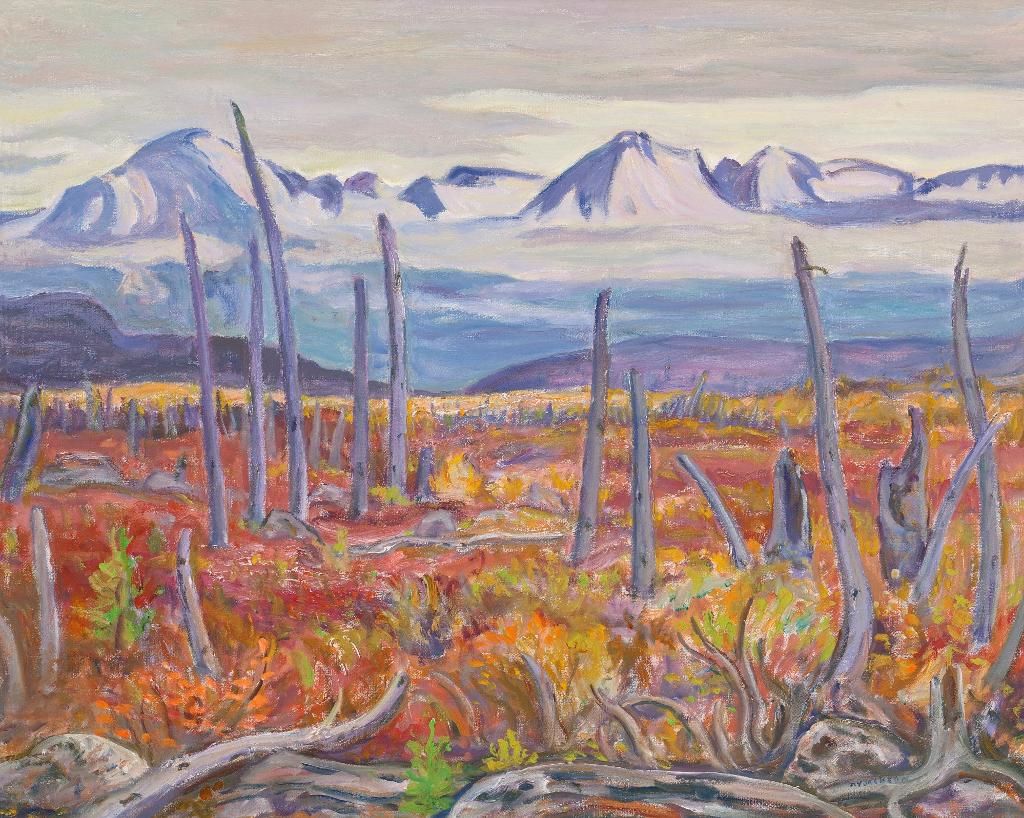 Alexander Young (A. Y.) Jackson (1882-1974) - Mountains On Haines Highway, Yukon