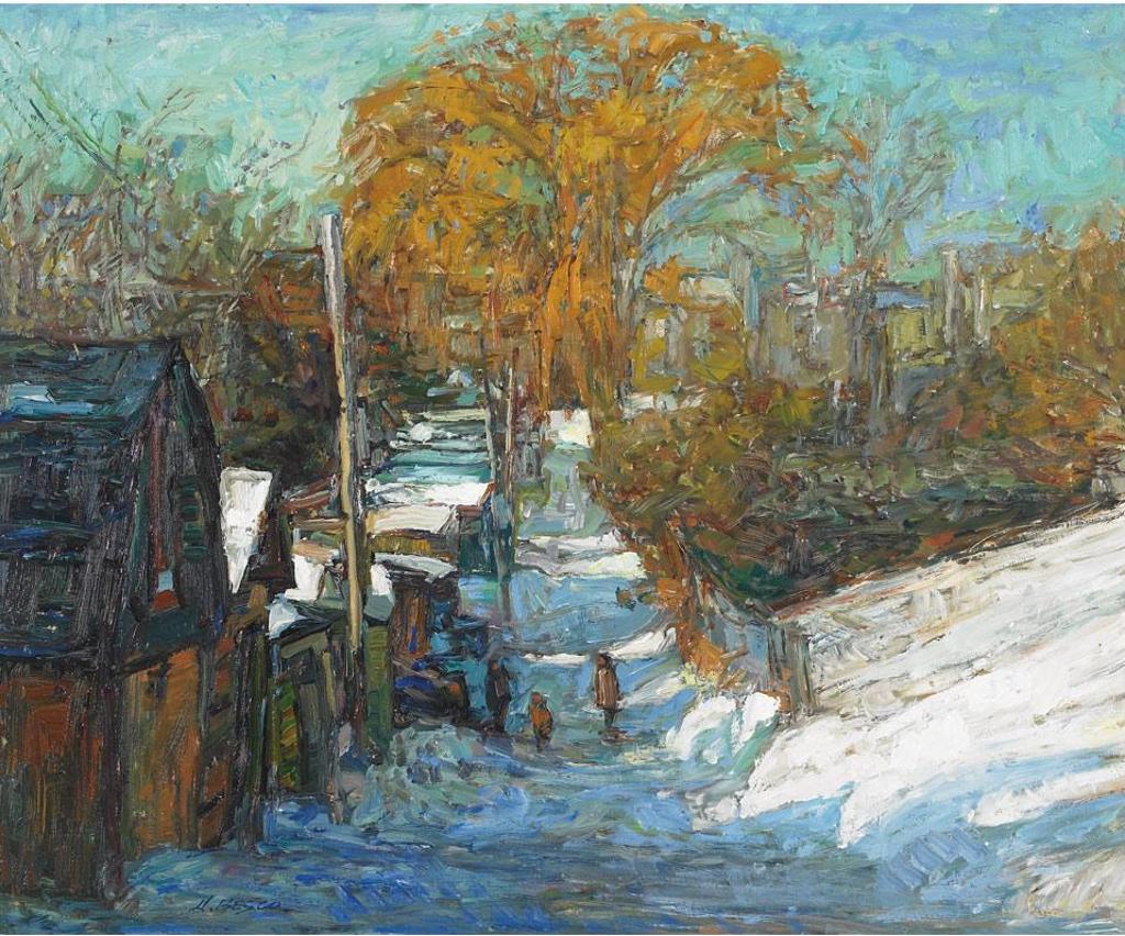 Donald Besco (1941) - Riverdale Laneway, Winter