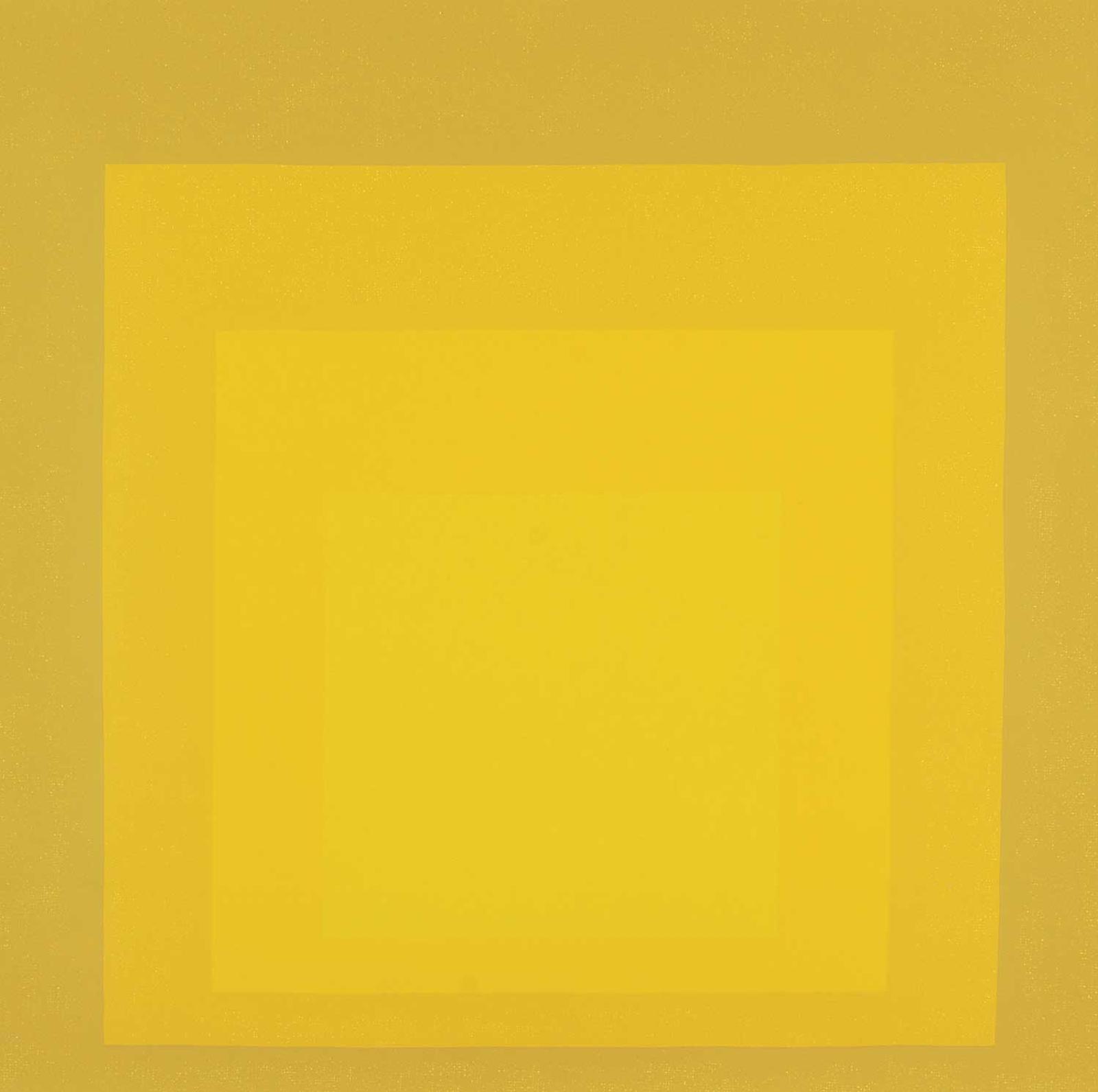 Josef Albers (1888-1976) - Departing in Yellow