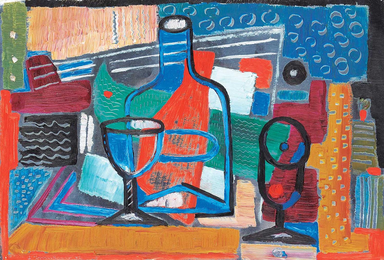 Friedrich Wilhelm (Fritz) Brandtner (1896-1969) - Untitled - Abstract with Bottle and Boat