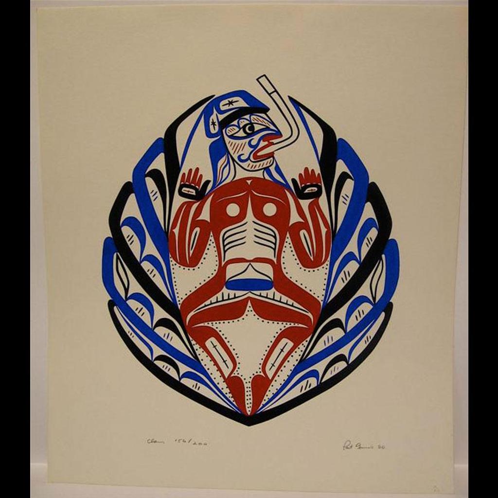 Patrick Amiot (1960) - Clam T-Bird - Killer Whale & Wolf; Thunderbird Dancer