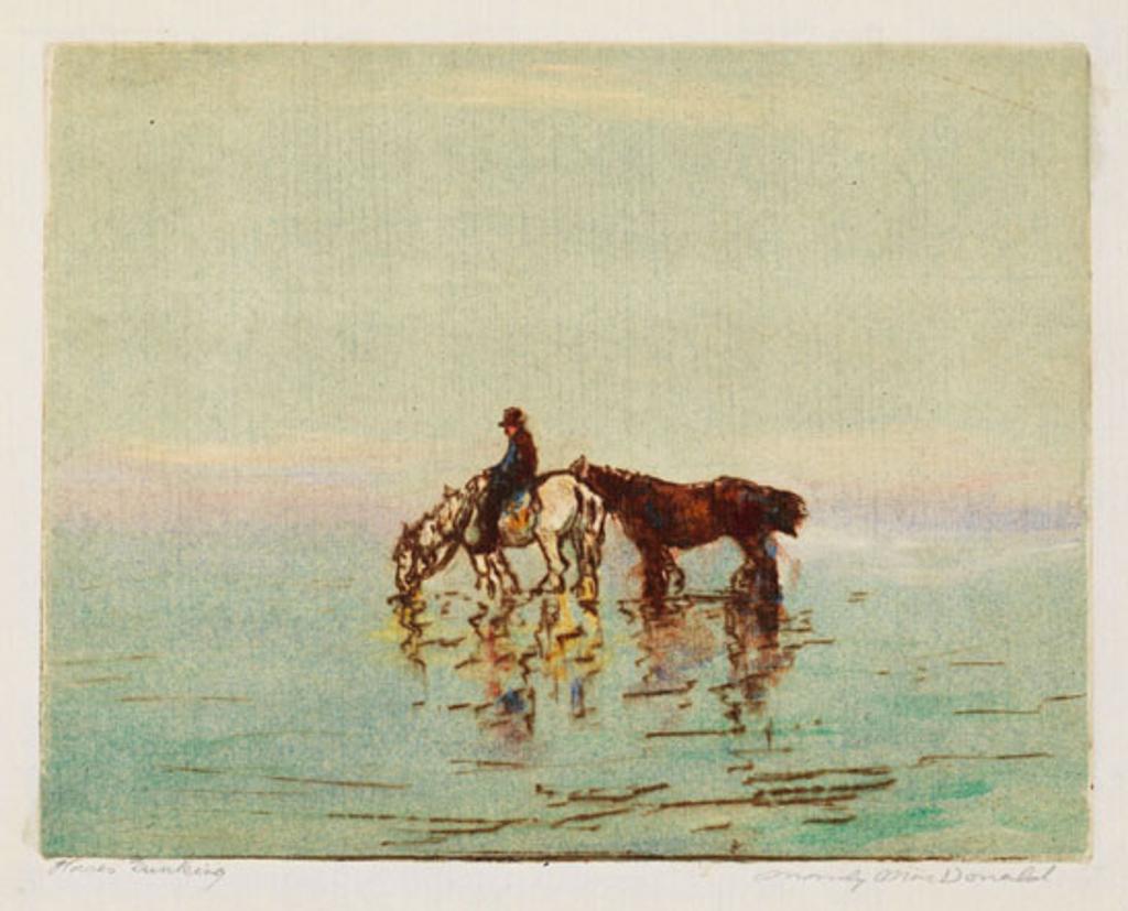 Manly Edward MacDonald (1889-1971) - Horses Drinking