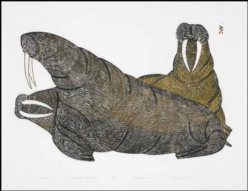 Kananginak Pootoogook (1935-2010) - Walrus