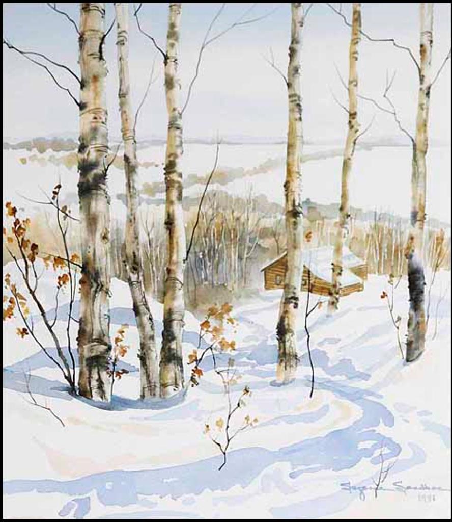 Suzanne Sandboe - Winter Landscape with Cabin (00722/2013-651)