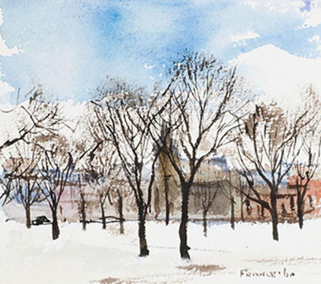 Albert Jacques Franck (1899-1973) - Old Buildings, Winter