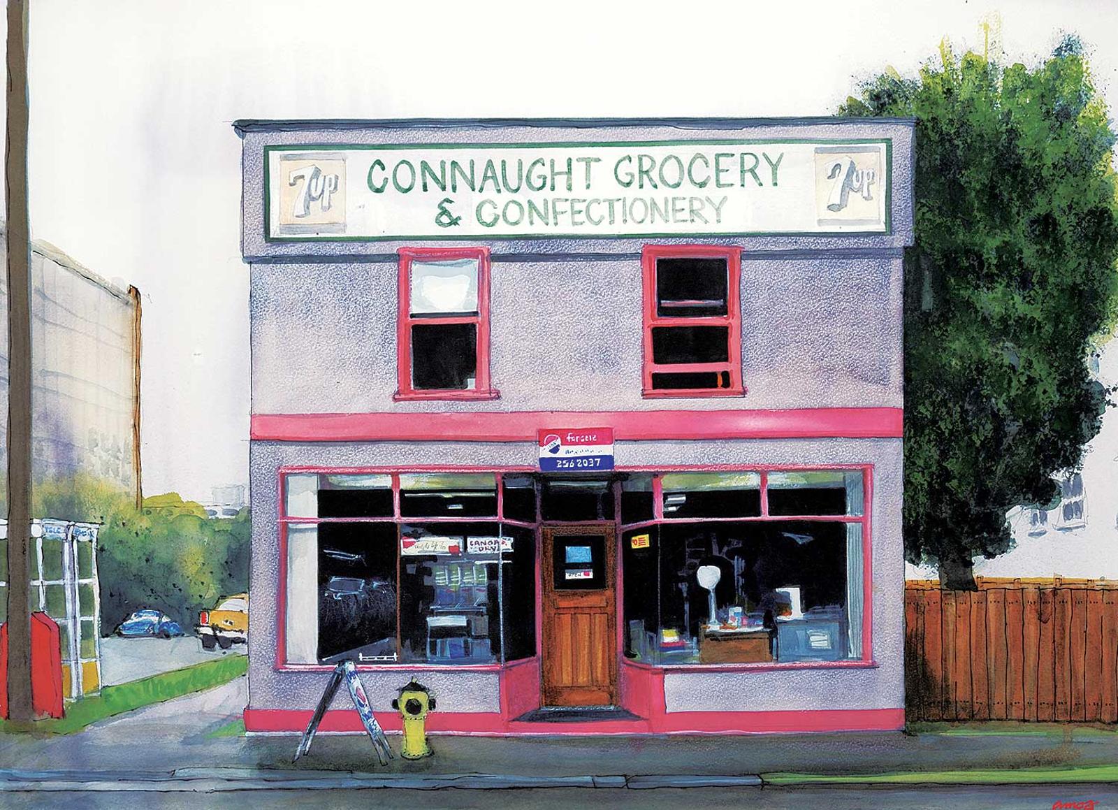 Robert Edward Wood (1919-1980) - Connaught Grocery